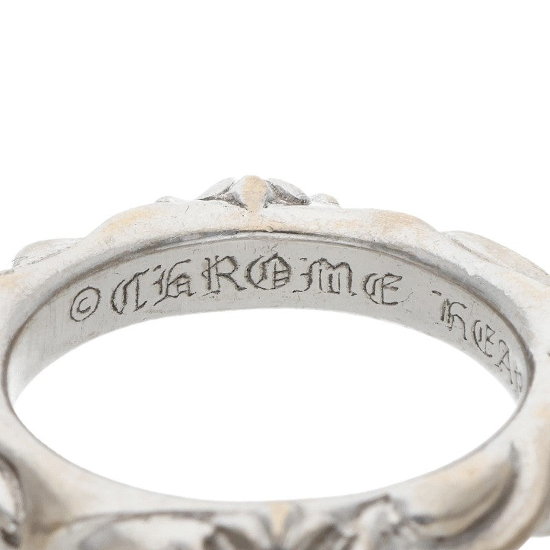 Chrome Hearts 18K SBT Band White Gold Ring Size JP 18.5