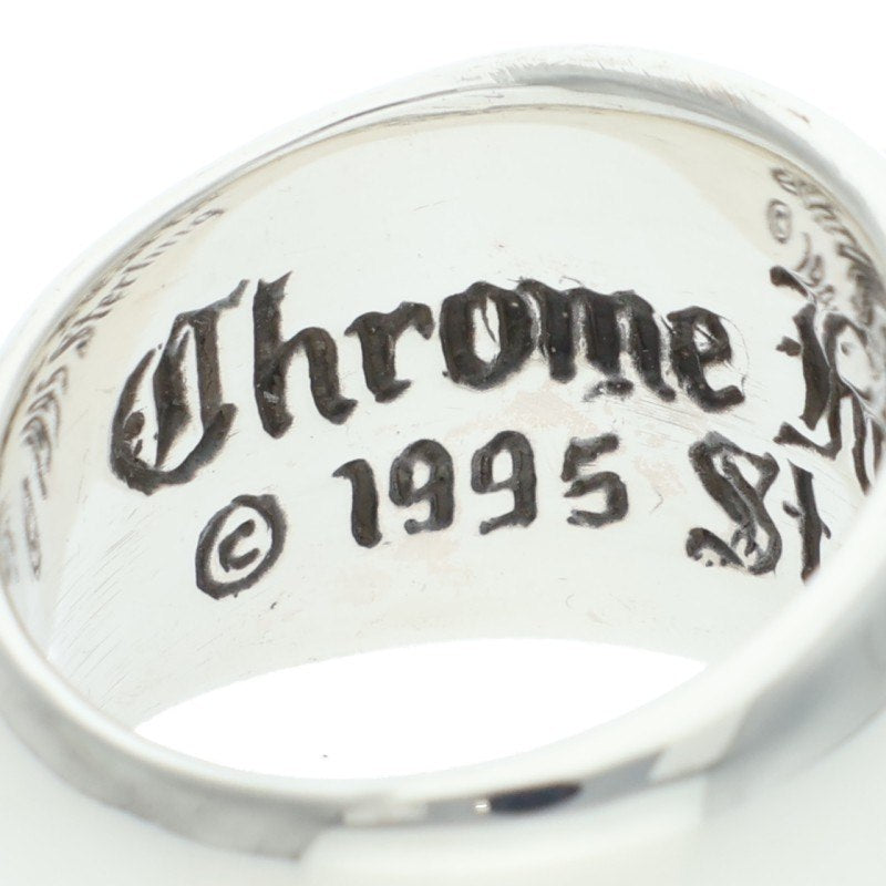 Chrome Hearts HEART IN BAND Sterling Silver Ring Size JP 9