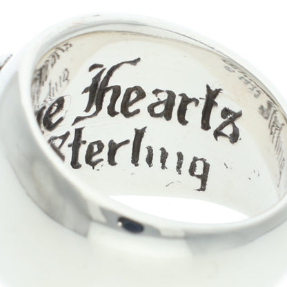 Chrome Hearts HEART IN BAND Sterling Silver Ring Size JP 9