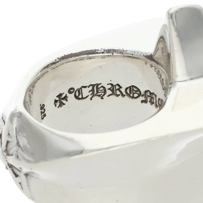 Chrome Hearts Large Star Pave Diamond Silver Ring Size JP 12