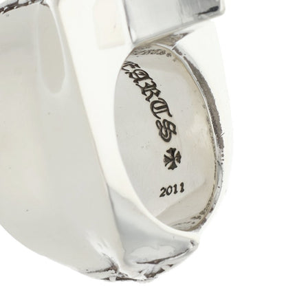 Chrome Hearts Large Star Pave Diamond Silver Ring Size JP 12