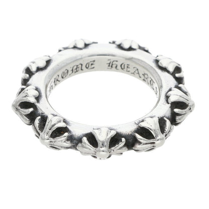Chrome Hearts Cross Band Silver Ring Size JP 17