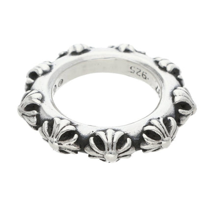 Chrome Hearts Cross Band Silver Ring Size JP 17