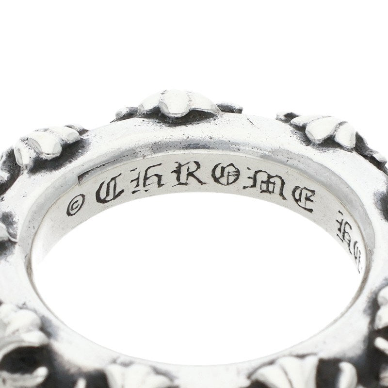 Chrome Hearts Cross Band Silver Ring Size JP 17
