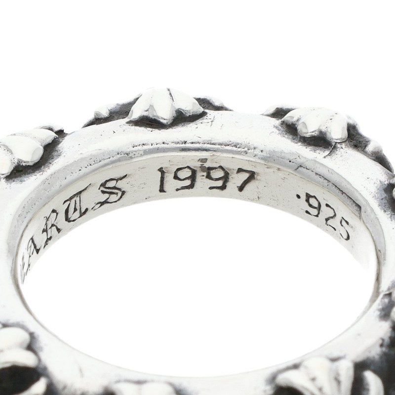 Chrome Hearts Cross Band Silver Ring Size JP 17