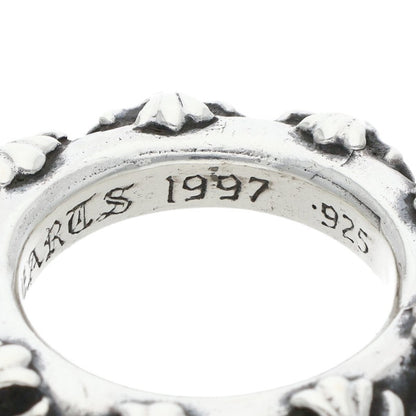 Chrome Hearts Cross Band Silver Ring Size JP 17
