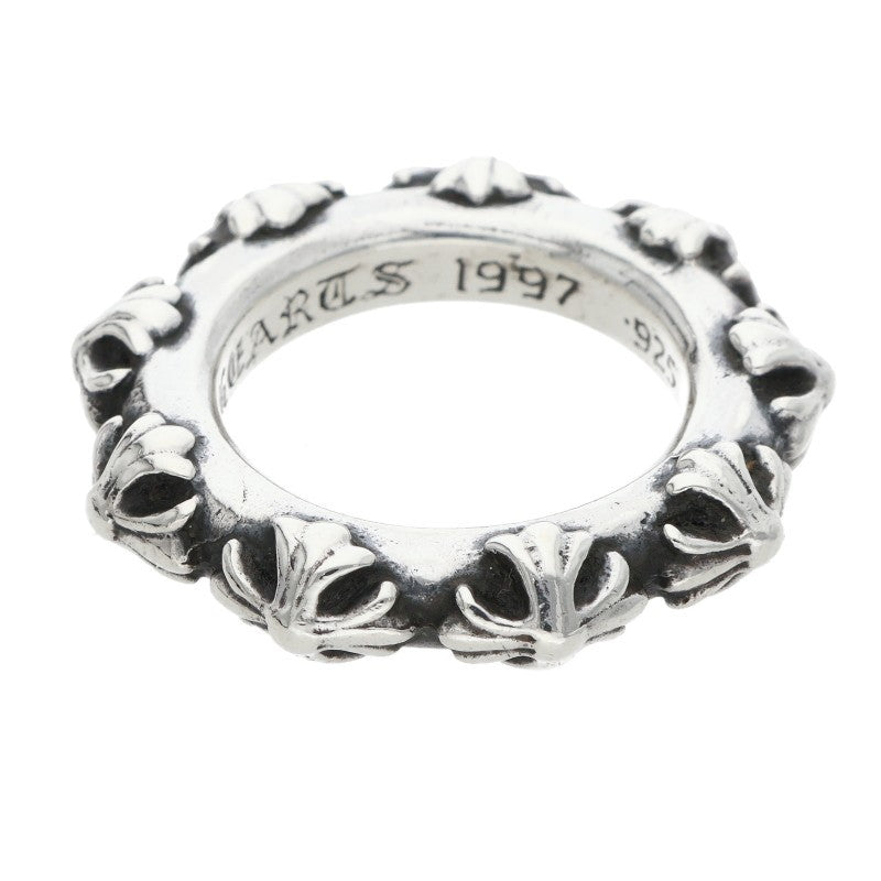 Chrome Hearts Cross Band Silver Ring Size JP 17