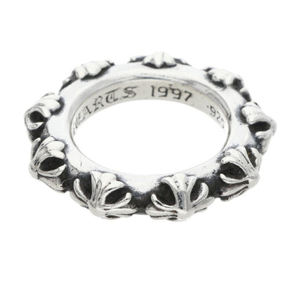 Chrome Hearts Cross Band Silver Ring Size JP 17