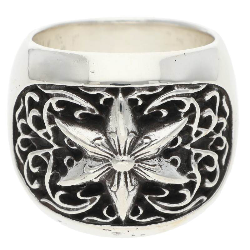 Chrome Hearts CLSSC OVAL STAR Silver Ring Size JP 20