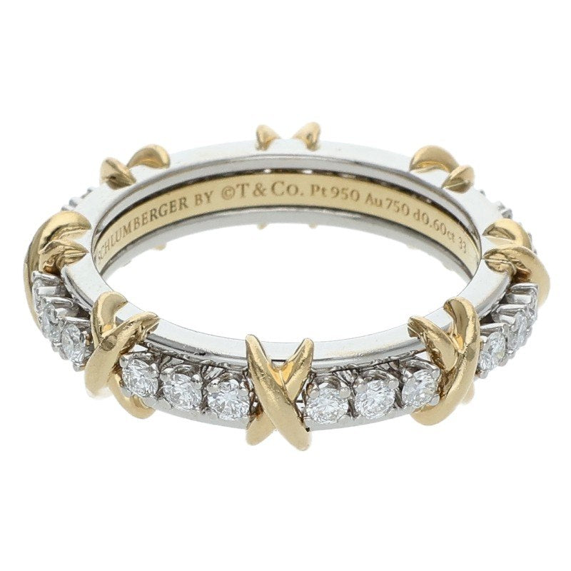 TIFFANY&Co. Schlumberger Sixteen K18/PT Ring Size JP 13.5