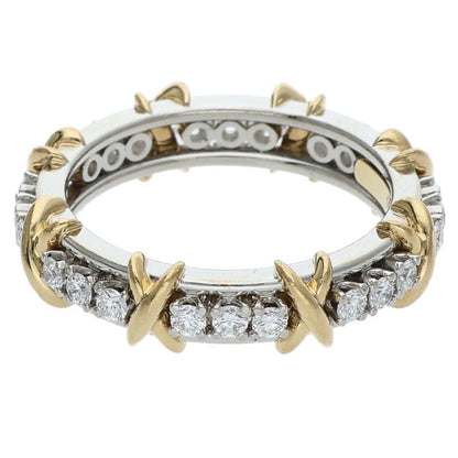 TIFFANY&Co. Schlumberger Sixteen K18/PT Ring Size JP 13.5