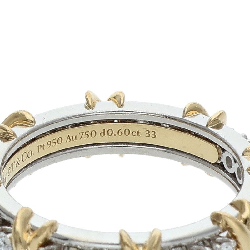 TIFFANY&Co. Schlumberger Sixteen K18/PT Ring Size JP 13.5