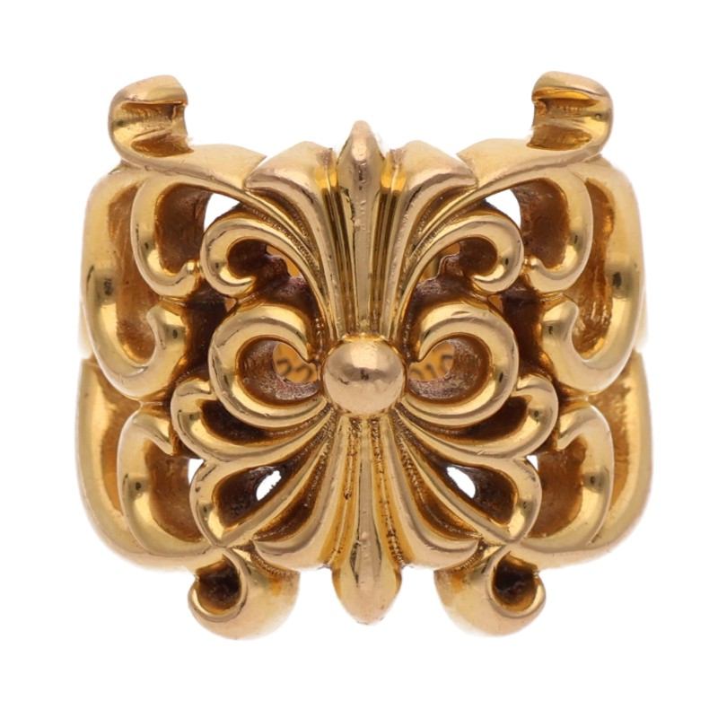 Chrome Hearts 22K Butterfly Wrap Gold Ring Size JP 11