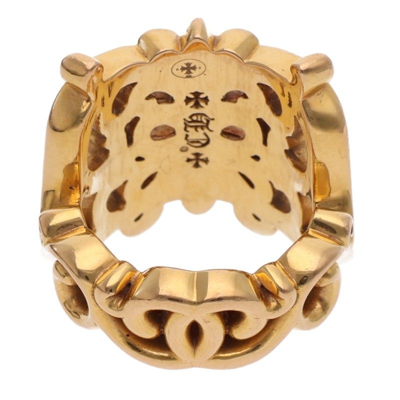 Chrome Hearts 22K Butterfly Wrap Gold Ring Size JP 11