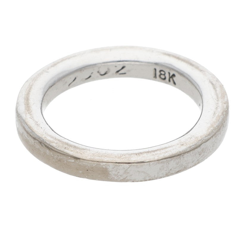 Chrome Hearts 18K WG NTFL White Gold Ring Size JP 5