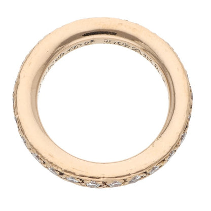 Chrome Hearts 22K TFL Pave Diamond Gold Ring Size JP 6
