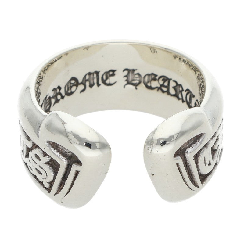 Chrome Hearts Silver SM Scroll Label Ring Size JP 6.5