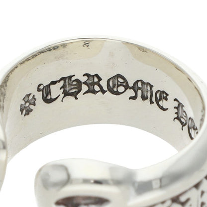 Chrome Hearts Silver SM Scroll Label Ring Size JP 6.5