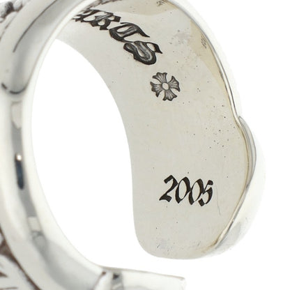 Chrome Hearts Silver SM Scroll Label Ring Size JP 6.5