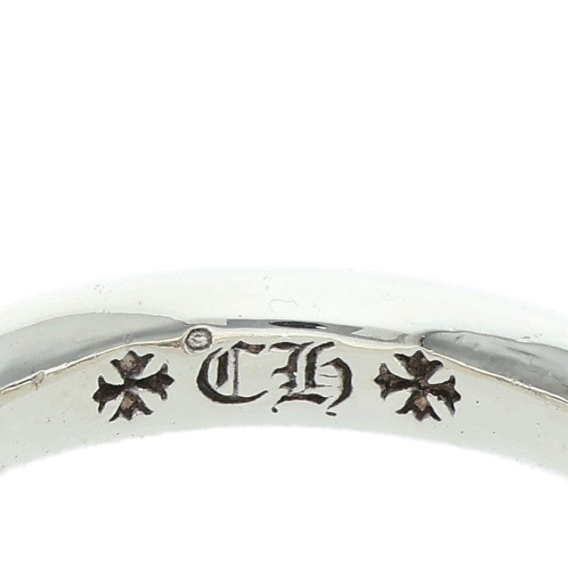Chrome Hearts DOUBLE DOG PAVE Diamond Silver Ring Size JP 21