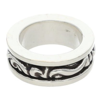 Chrome Hearts RING SPINNER SCROLL 925 Silver Ring Size JP 14