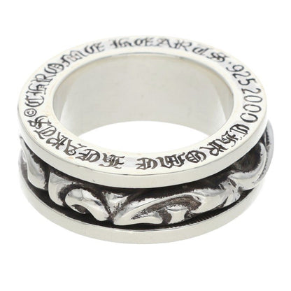 Chrome Hearts RING SPINNER SCROLL 925 Silver Ring Size JP 14