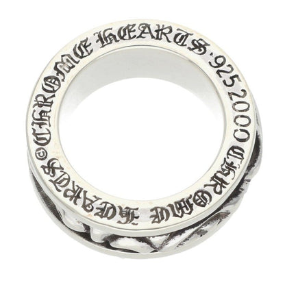 Chrome Hearts RING SPINNER SCROLL 925 Silver Ring Size JP 14