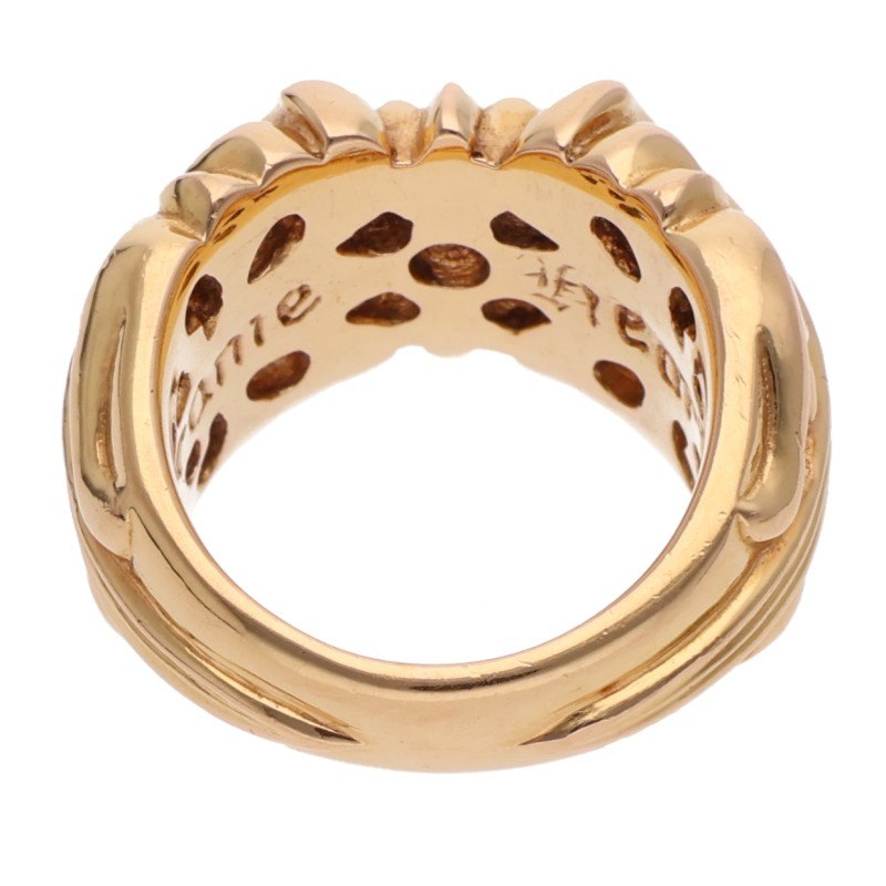 Chrome Hearts 22K Gold K&T Ring Yellow Size JP 12