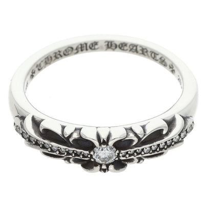 Chrome Hearts BABY CLSC P D Pave Diamond Ring Size JP 23