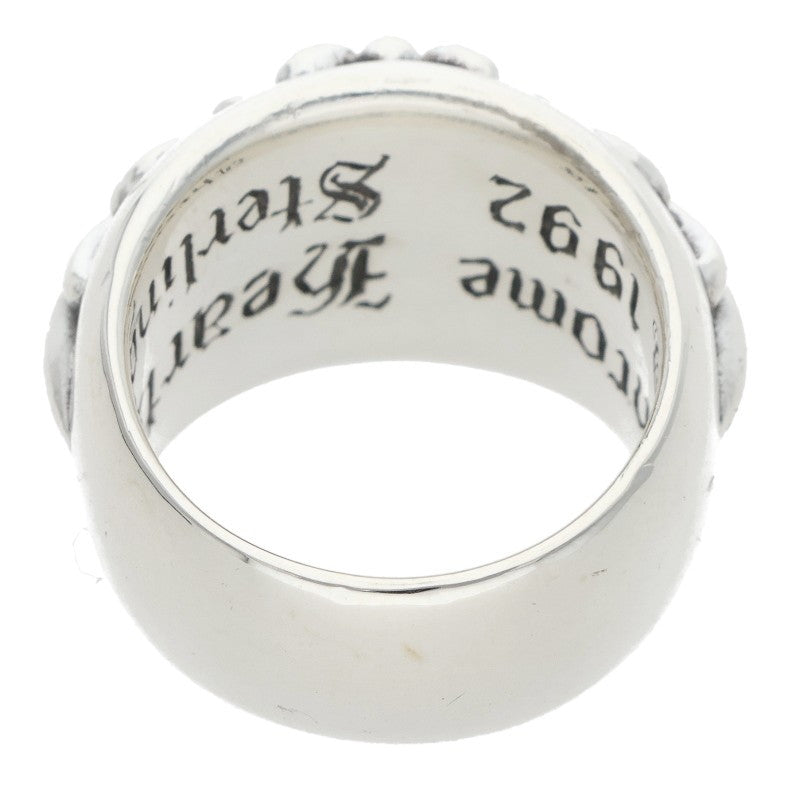 Chrome Hearts FLRL CRS Sterling Silver Ring Size JP 11