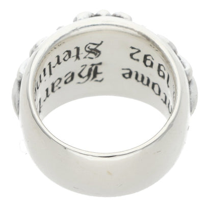 Chrome Hearts FLRL CRS Sterling Silver Ring Size JP 11