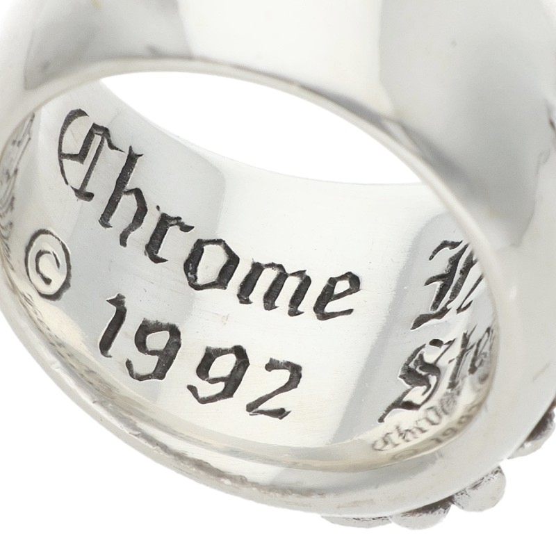 Chrome Hearts FLRL CRS Sterling Silver Ring Size JP 11