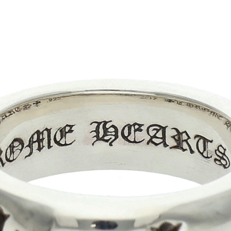 Chrome Hearts NEGATIVE CH PLUS Silver Ring Size JP 5
