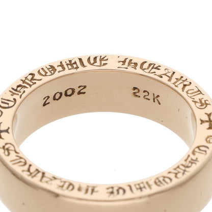 Chrome Hearts 22K 6mm Spacer Plane Gold Ring Size JP 13.5