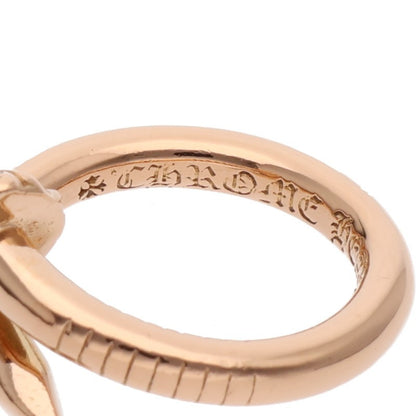 Chrome Hearts 22K Nail Cross Ball PAVE DIA Ring Size JP 11
