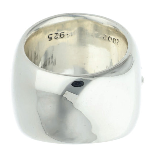 Chrome Hearts Classic Oval Cross Silver Ring Size JP 21
