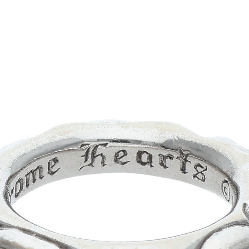 Chrome Hearts SCRL BAND 18K White Gold Ring Size JP 14.5