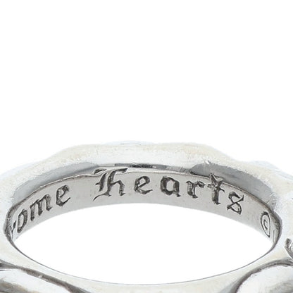 Chrome Hearts SCRL BAND 18K White Gold Ring Size JP 14.5