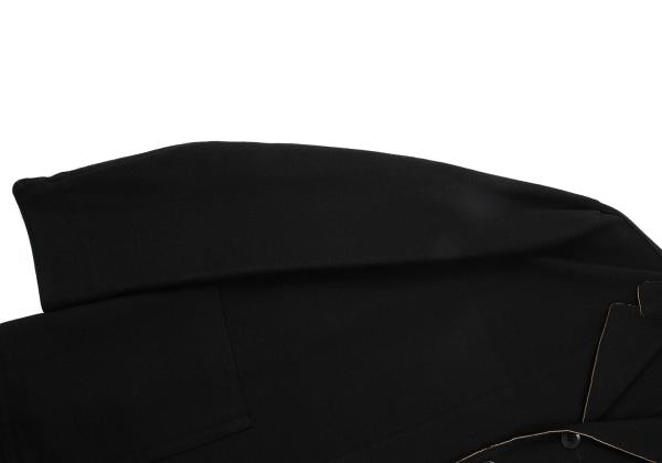 Yohji Yamamoto POUR HOMME Black Wool Patch Jacket Size 3
