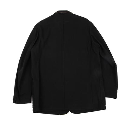 Yohji Yamamoto POUR HOMME Black Wool Patch Jacket Size 3