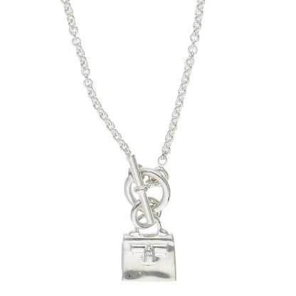 HERMES Amulette Kelly 925 Silver Necklace Size ONE SIZE