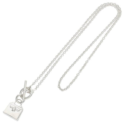 HERMES Amulette Kelly 925 Silver Necklace Size ONE SIZE