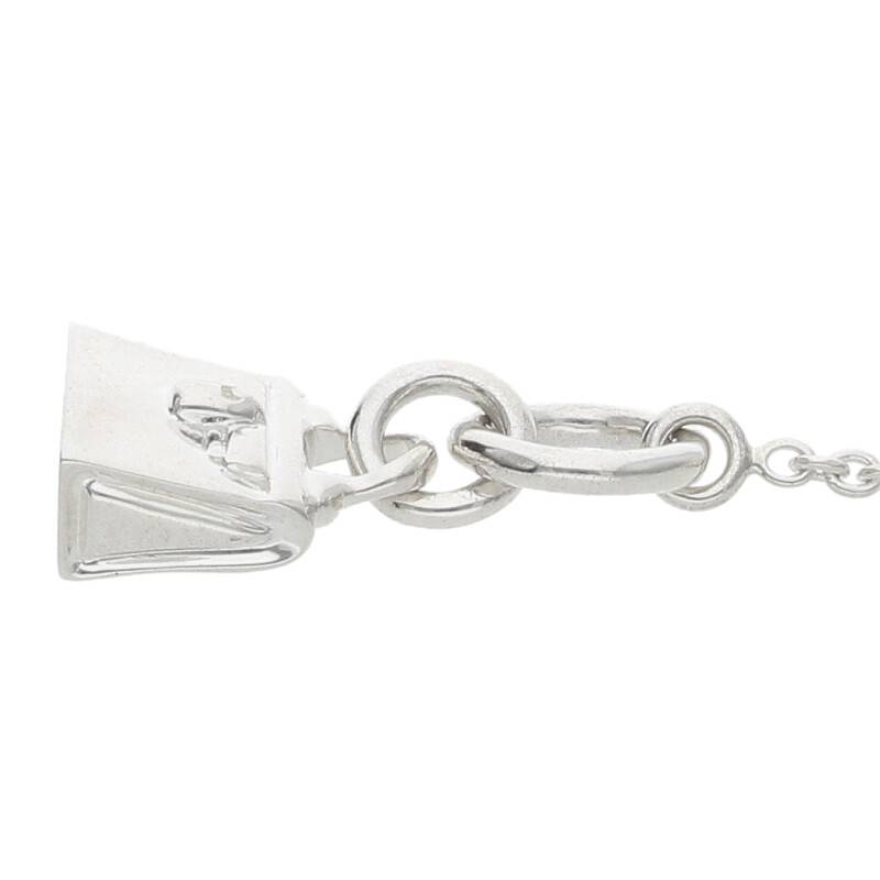 HERMES Amulette Kelly 925 Silver Necklace Size ONE SIZE