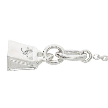 HERMES Amulette Kelly 925 Silver Necklace Size ONE SIZE