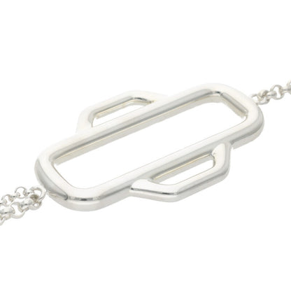 HERMES Attelage 925 Sterling Silver Necklace Size ONE SIZE