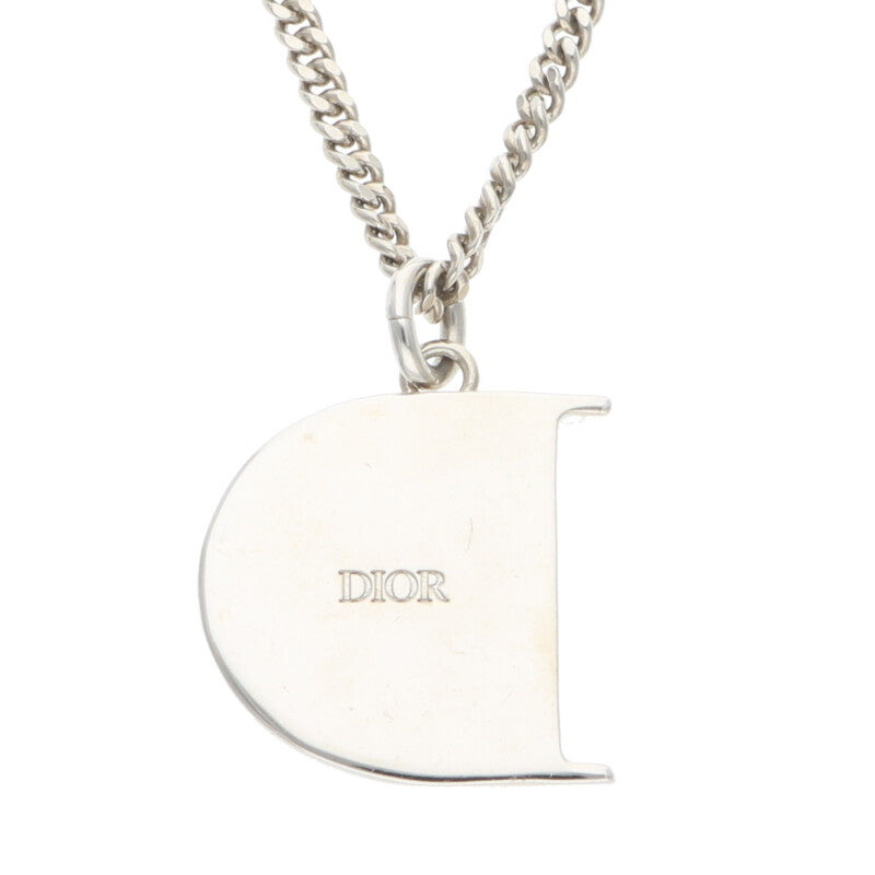 DIOR Mount Zion D-Icon Silver Necklace Size ONE SIZE