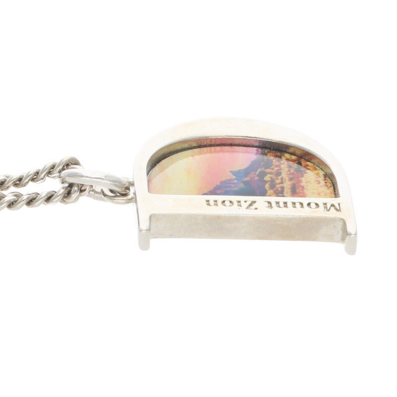 DIOR Mount Zion D-Icon Silver Necklace Size ONE SIZE