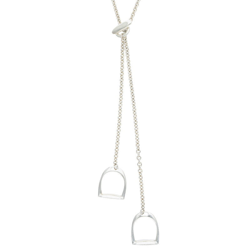 HERMES Amulette Etriviere 925 Silver Necklace Size ONE SIZE