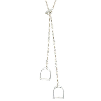HERMES Amulette Etriviere 925 Silver Necklace Size ONE SIZE