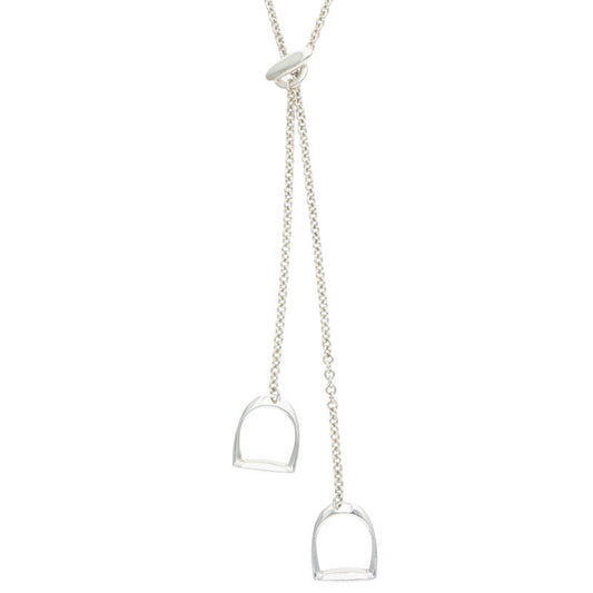 HERMES Amulette Etriviere 925 Silver Necklace Size ONE SIZE